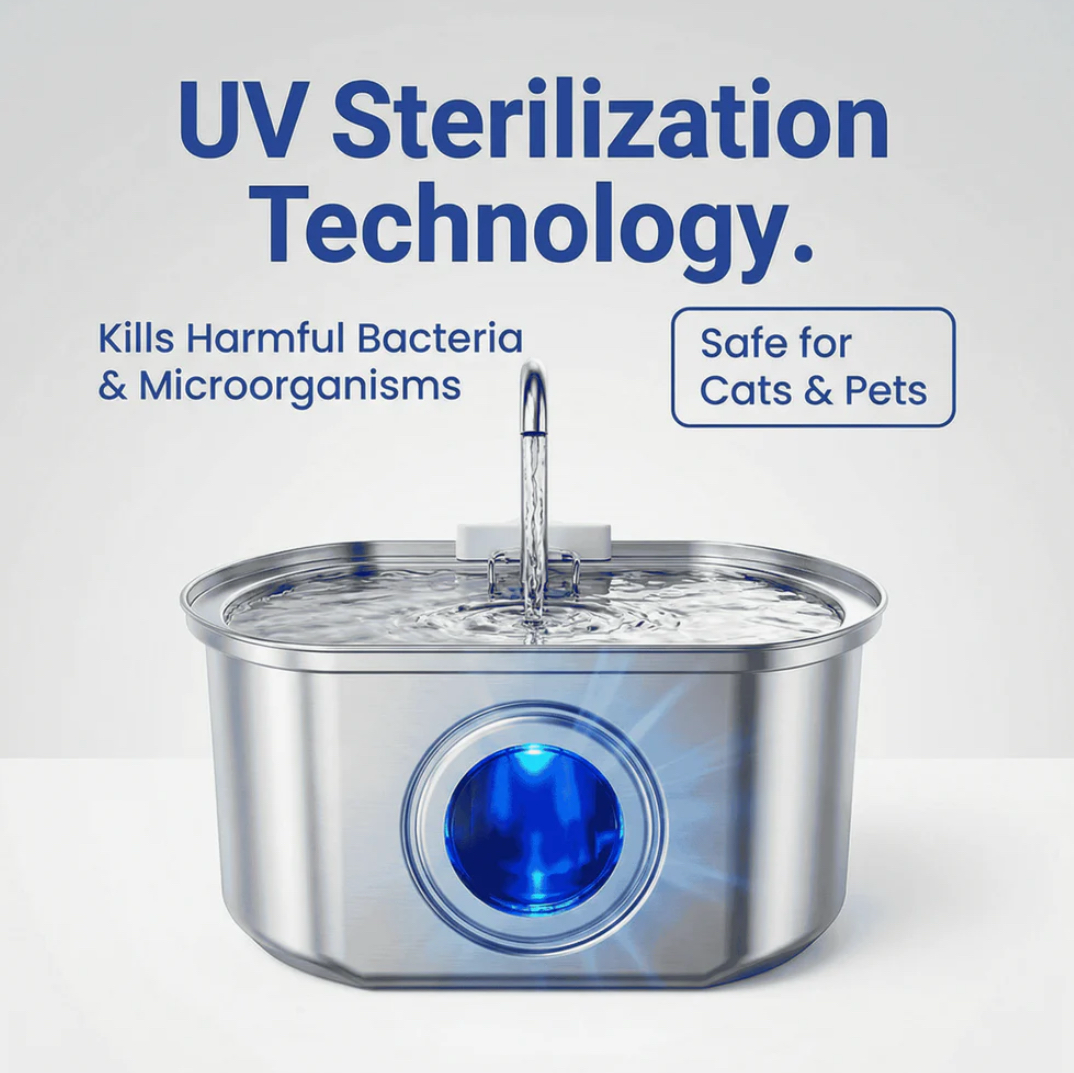 North Paw™ VitalSpring UV-C Cat Fountain